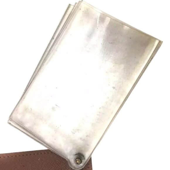 299152AH (C1) Louis Vuitton Wallet Card Case Porte Billets Pression Brown Monogr - Picture 6 of 9